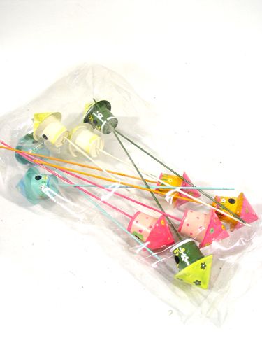 Floristik24 Casita para pájaros en la barra 4cm 10pcs