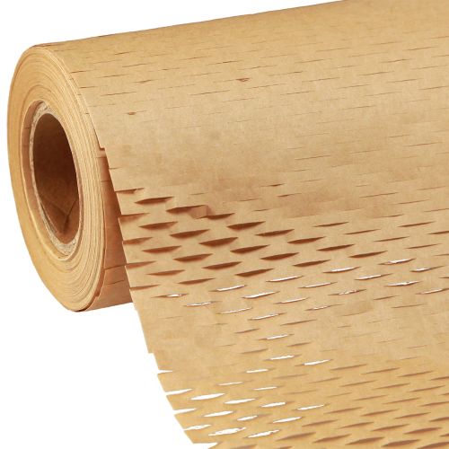 Papel de nido de abeja papel de regalo marrón natural An. 50,5 cm L. 2500 cm