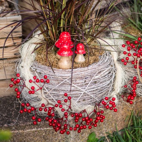 Artículo Guirnalda navideña de bayas artificiales rojas de 180 cm