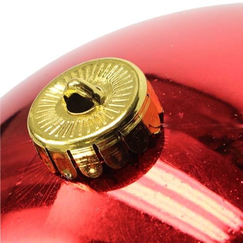 Floristik24 Bola navideña plastico grande roja Ø25cmFalso