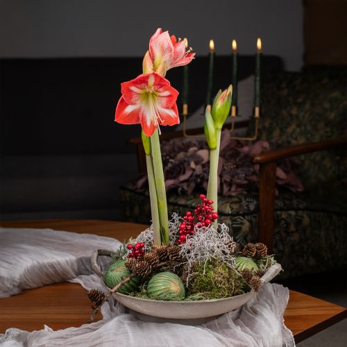 Artículo Bolas navideñas cristal bolas de cristal oro verde Ø7cm 6 piezas