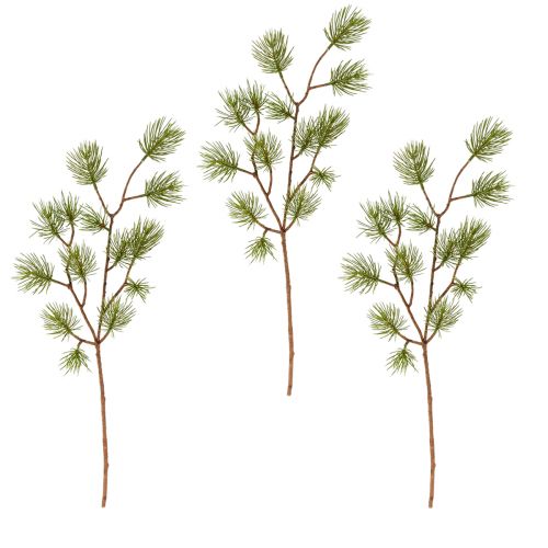 Artículo Ramas navideñas Ramas de pino artificiales L54cm 3 piezas