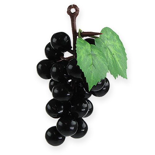 Mini uvas artificiales negras 9cm