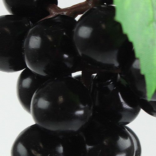 Mini uvas artificiales negras 9cm