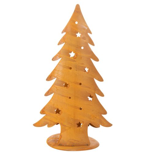 Farol para árbol de Navidad, decoración metálica con acabado rústico, Navidad, 46 cm de alto x 25,5 cm de ancho. | Floristik24.es