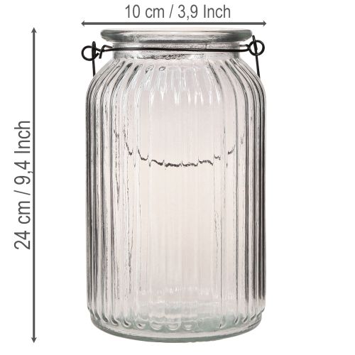 Farol/portavelas de cristal