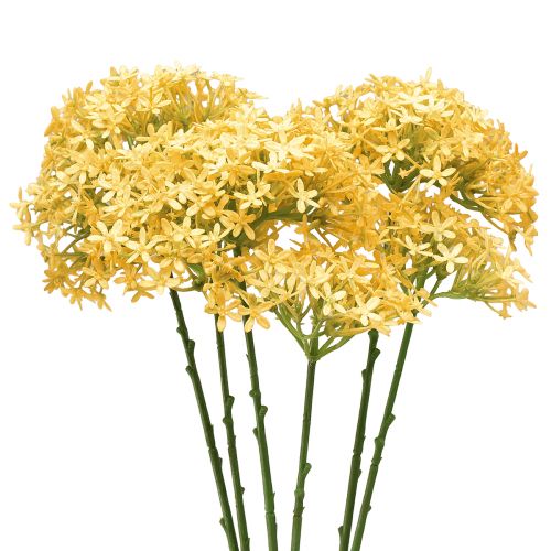 Floristik24 Cebolla ornamental Allium silvestre artificial amarilla 70cm 3 uds