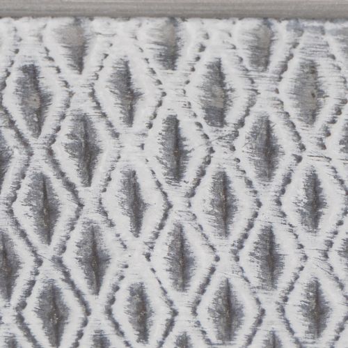 Bol de zinc con diseño de rombos, 26 cm x 15,5 cm | Floristik24.es