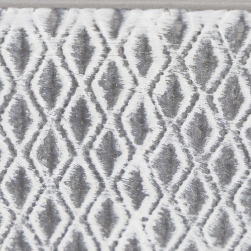 Bol de zinc con diseño de rombos 30 cm × 18 cm, 15 cm de alto | Floristik24.es