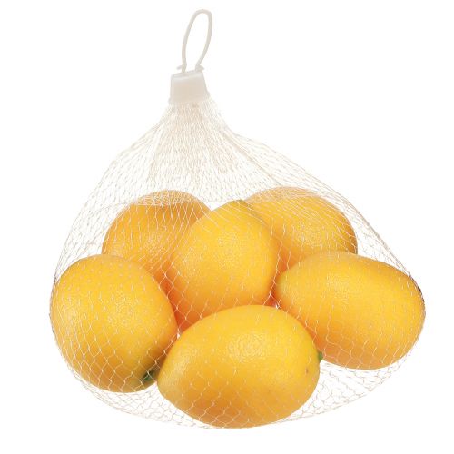 Artículo Decoración de limón alimento artificial Ø5,5cm H8cm 6 piezas