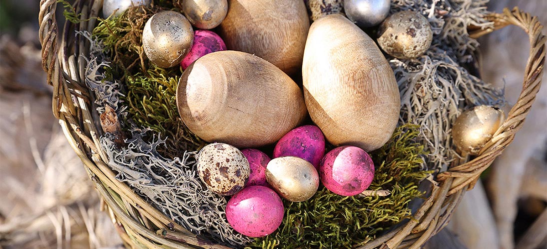 Huevos y huevos de pascua