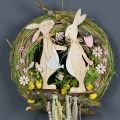 Floristik24 Figura decorativa conejo de madera 27cm - 31cm 2pcs