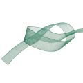 Floristik24 Cinta de organza cinta de regalo verde borde tejido abeto verde 15mm 50m