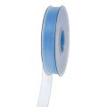 Floristik24 Cinta de organza cinta de regalo cinta azul claro orillo azul 15mm 50m