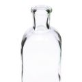 Floristik24 Botellas Decorativas Mini Jarrones Cuadrados Vidrio Transparente 7x7x18cm 6ud