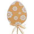 Floristik24 Decoración de huevos de Pascua, tapón de flores de madera de Pascua, tapón de Pascua 31,5 cm 12 piezas