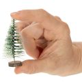 Mini árboles de Navidad artificiales como decoración de mesa para Navidad, cubiertos de nieve, 6 cm, 12 unidades | Floristik24.es