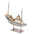 Floristik24 Decoración de barco, estilo marítimo, de madera con soporte, 20 cm.