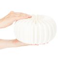 Anillo de papel de nido de abeja redondo grande con forma de calabaza para flores secas y decoración otoñal, 24 cm, 4 unidades. | Floristik24.es