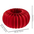 Decoración de papel con forma de calabaza redonda de panal, decoración moderna para mesa, 24 cm, 4 unidades. | Floristik24.es