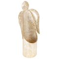 Floristik24 Figura de ángel para portavelas, color dorado, decoración festiva, 27 cm.
