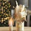 Portavelas con forma de ángel, color dorado, para decoración de mesa, 50 cm. | Floristik24.es