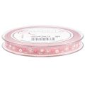 Floristik24 Cinta de regalo flores cinta decorativa cinta rosa 10mm 15m