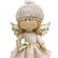 Floristik24 Decoración de adviento ángel navideño, figura corazón ángel H16.5cm 2pcs