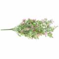 Floristik24 Ramo con hierba y flores rosa artificial 53cm