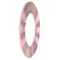 Floristik24 Alambre plano aluminio rosa 5mm 10m