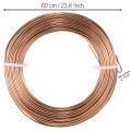 Alambre de aluminio de 2 mm para floristería y manualidades, 60 m, 500 g | Floristik24.es