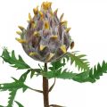 Floristik24 Deco alcachofa púrpura planta artificial decoración de otoño Ø7.5cm H42cm