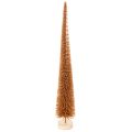 Floristik24 Adorno artificial para árbol de Navidad, delgado, con base de madera, 40 cm, 3 piezas