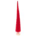 Floristik24 Árbol de Navidad decorativo estrecho, árbol de Navidad artificial sobre base de madera, 40 cm, 3 piezas