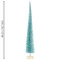 Árbol de Navidad artificial, delgado, con base de madera, 40 cm. | Floristik24.es