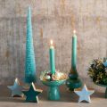 Árbol de Navidad artificial, delgado, con base de madera, 40 cm. | Floristik24.es