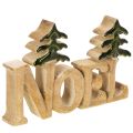 Floristik24 Soporte para decoración navideña Noel con dos abetos de 18 cm.
