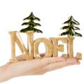 Soporte para decoración navideña Noel con dos abetos de 18 cm. | Floristik24.es