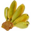Floristik24 Racimo de plátano artificial, fruta decorativa, plátanos bebé L7–9cm