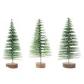 Mini árboles de Navidad artificiales como decoración de mesa para Navidad, cubiertos de nieve, 6 cm, 12 unidades | Floristik24.es