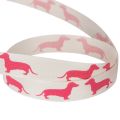Cinta decorativa con motivo de perro salchicha, cinta de regalo, 15 mm de ancho, 18 m de largo. | Floristik24.es