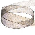 Cinta decorativa, cinta de organza transparente para decoración de mesa, 15 mm de ancho, 20 m de largo. | Floristik24.es