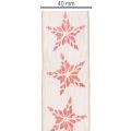 Cinta decorativa con estrellas rojas, 40 mm de ancho, 15 m de largo. | Floristik24.es
