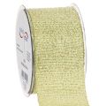 Floristik24 Cinta decorativa con purpurina, cinta ancha para envolver regalos, 55 mm de ancho, 15 m de largo.