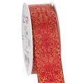 Floristik24 Cinta de regalo con estampado festivo para manualidades y decoración, 40 mm x 15 m