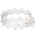 Cinta decorativa blanca con corazones para ideas creativas de manualidades, 20 mm x 15 m | Floristik24.es