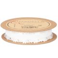 Cinta decorativa blanca con
