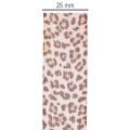 Cinta de regalo con estampado de leopardo, 25 mm de ancho, 18 m de largo. | Floristik24.es