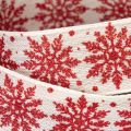 Cinta decorativa con copos de nieve, para envolver regalos, invierno, 25 mm x 20 m | Floristik24.es