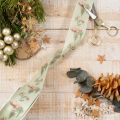 Cinta decorativa con motivos de ciervos, bosque y flores, 40 mm x 15 m | Floristik24.es